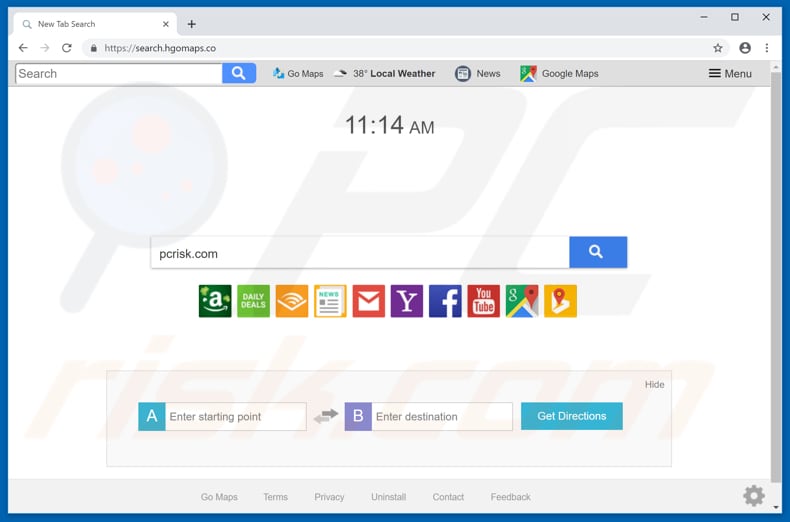 search.hgomaps.co browser hijacker