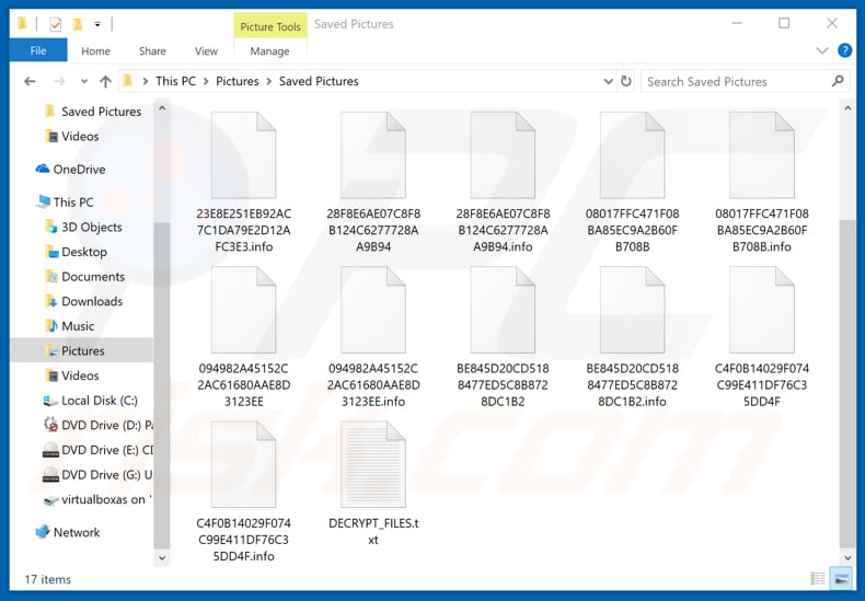Files encrypted by TRIPLEM (MMM) REBORN Ransomware V4