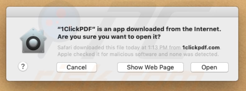 1clickpdf system notification