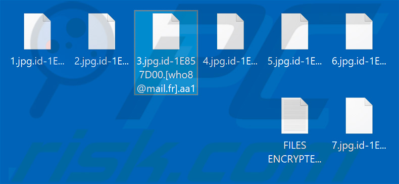 Files encrypted by aa1