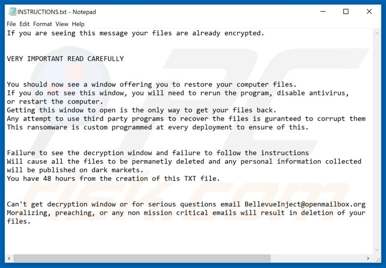 BellevueCollegeEncryptor decrypt instructions