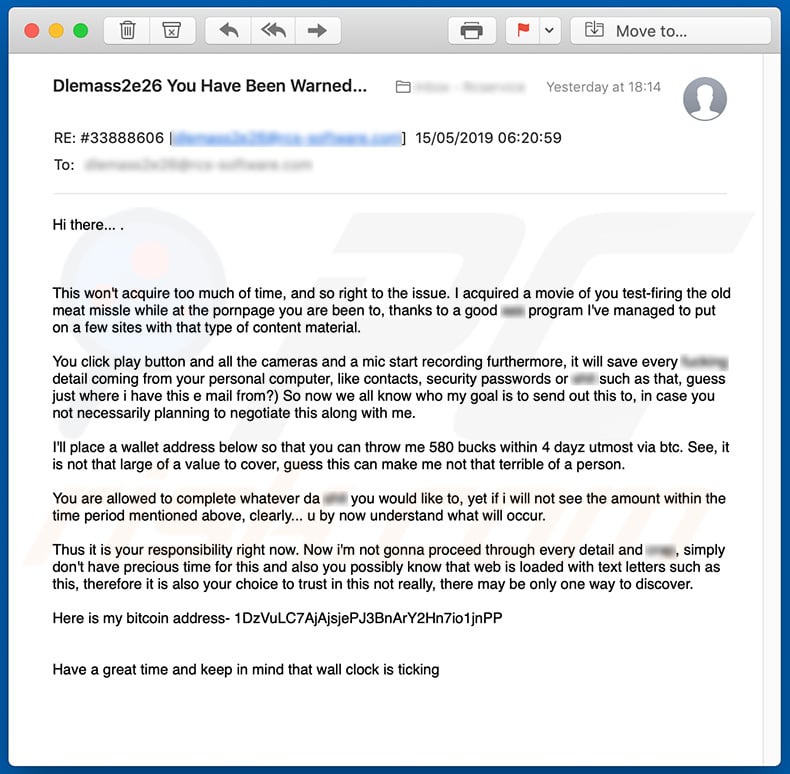 Cameras and a mic start recording spam campaign