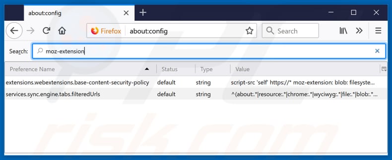 Removing dailymailtab.com from Mozilla Firefox default search engine