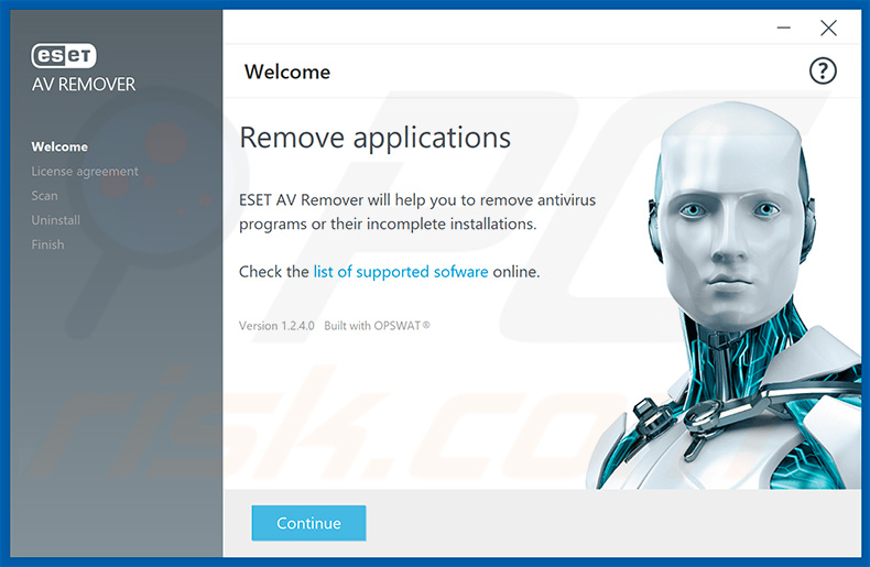 ESET AV Remover distributed alongside with Dharma .ETH ransomware