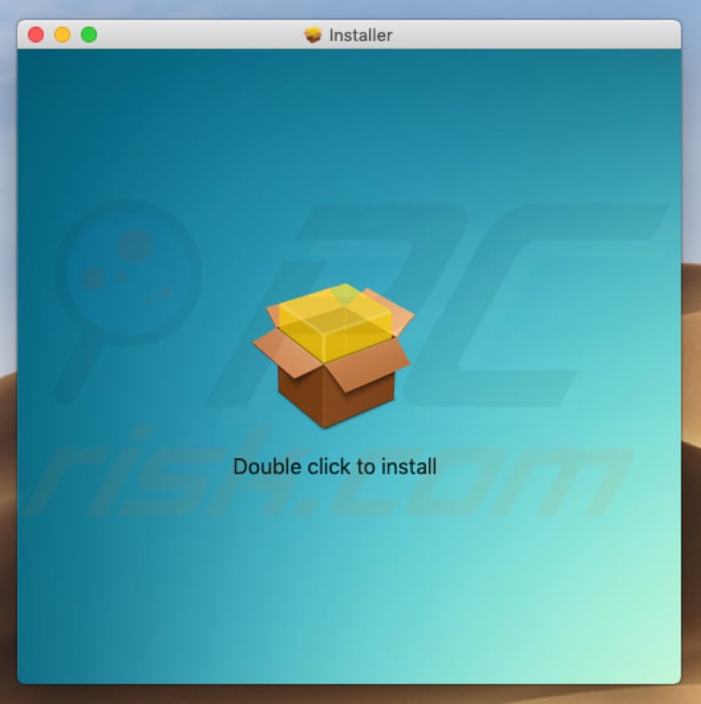 Delusive installer used to promote double click to install
