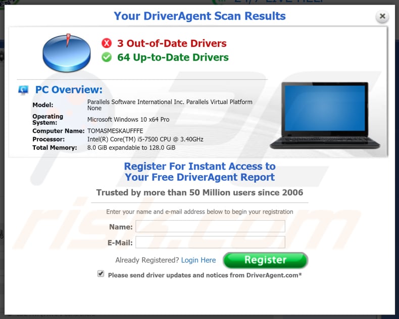 DriverAgent unwanted application