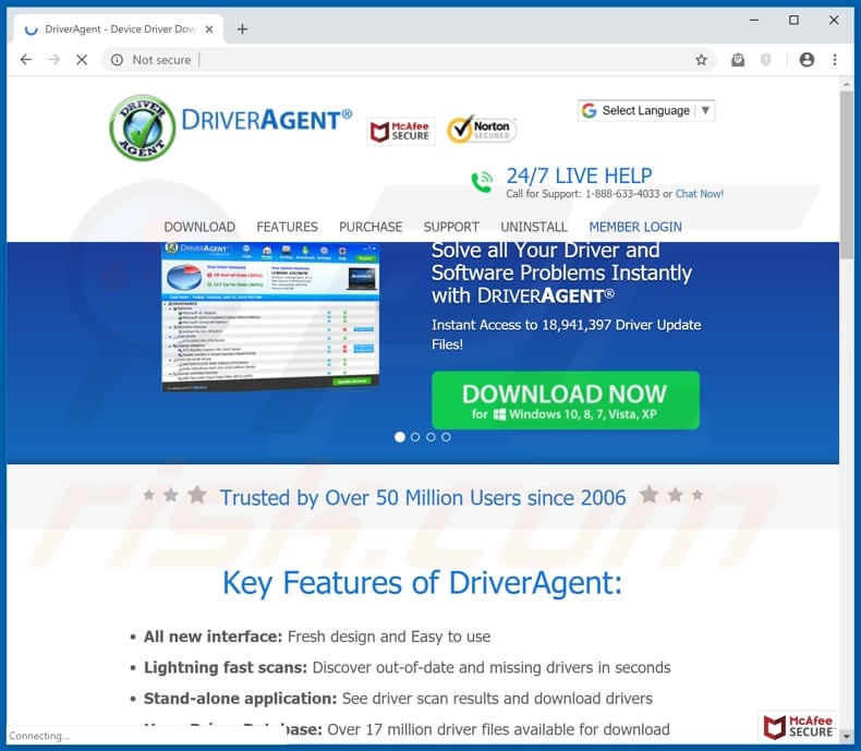 website promoting driveragent program