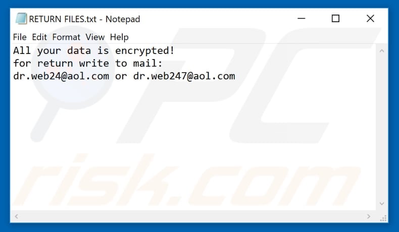 DrWeb text file