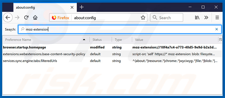 Removing search.heasyformsnow.com/search.heasyformsnow.net from Mozilla Firefox default search engine