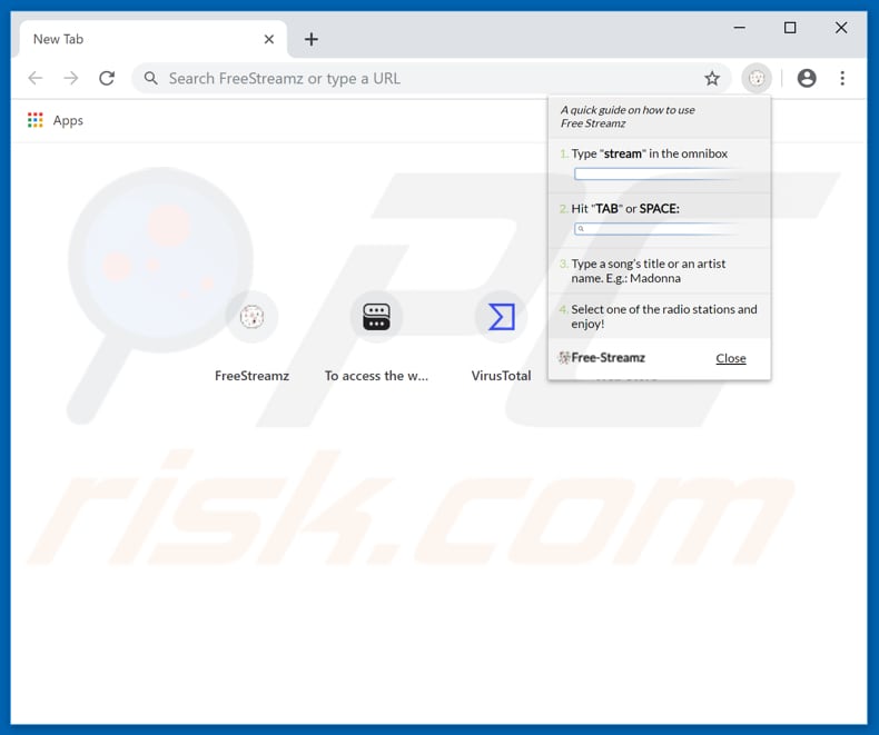 feed.free-streamz.com browser hijacker