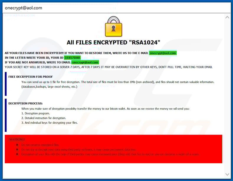 .good decrypt instructions