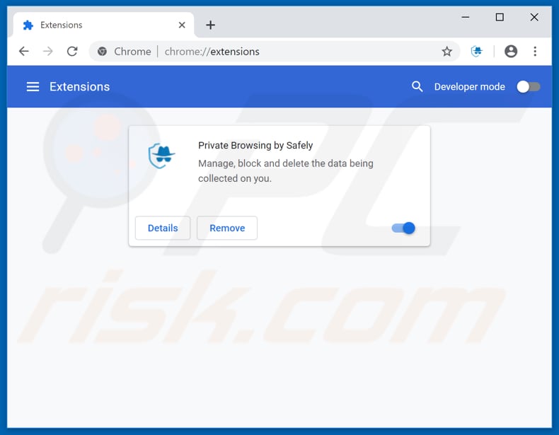 Removing gosearchsafely.com related Google Chrome extensions