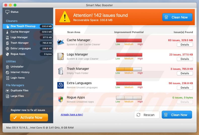 Smart Mac Booster application