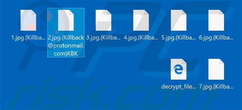 Files encrypted by KBK