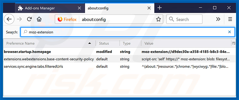 Removing search.hlocalweatherradarnow.com from Mozilla Firefox default search engine