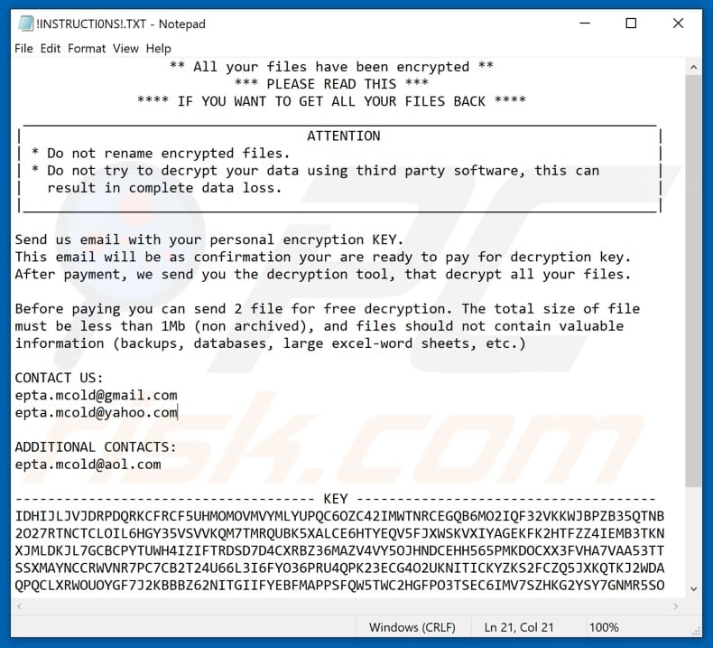 Mcold decrypt instructions