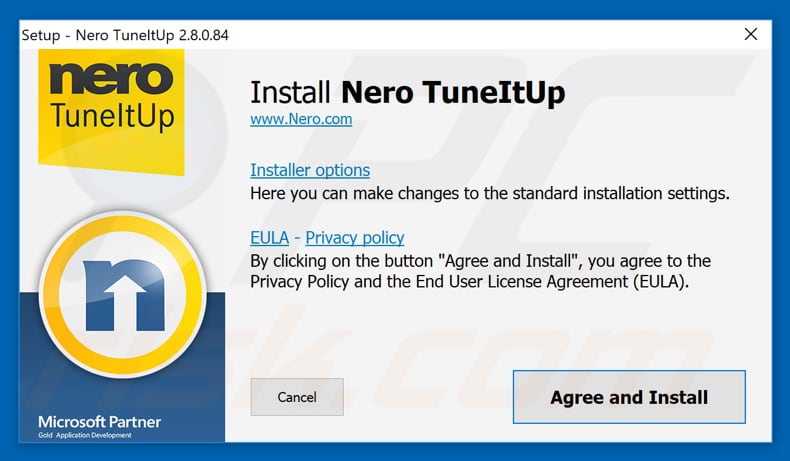 Nero TuneItUp installation setup