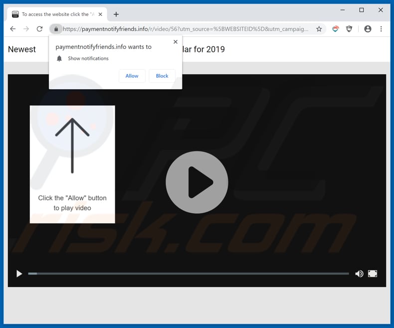 paymentnotifyfriends[.]info pop-up redirects