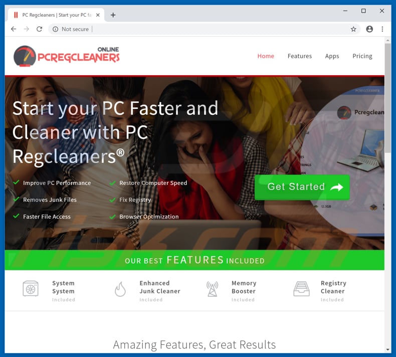 pc regcleaners website