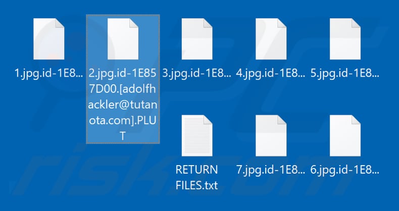 Files encrypted by PLUT