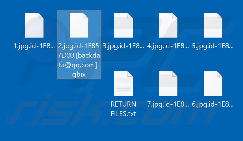 Files encrypted by qbix