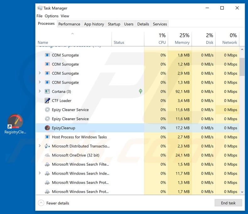 Registry Cleaner malware