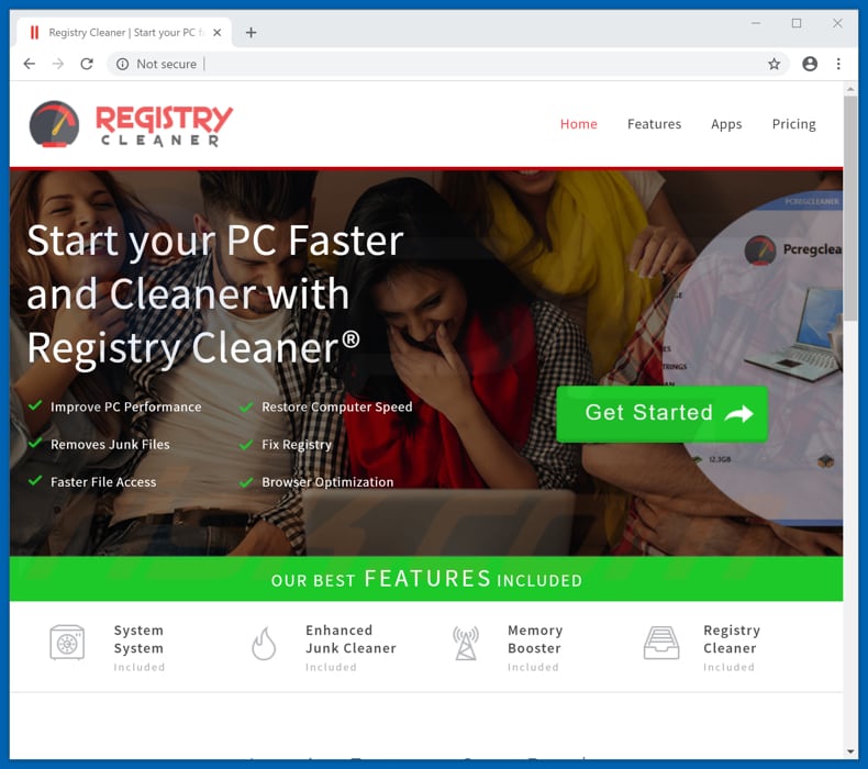 registry cleaner website