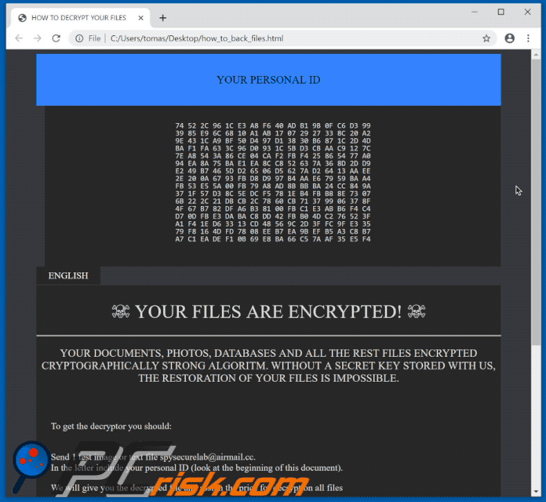 secure ransomware appearance in gif