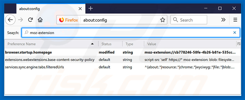 Removing search.hshipmenttracker.co from Mozilla Firefox default search engine