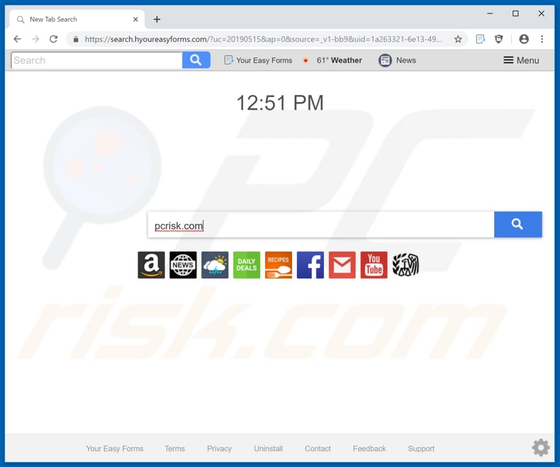 search.hyoureasyforms.com browser hijacker