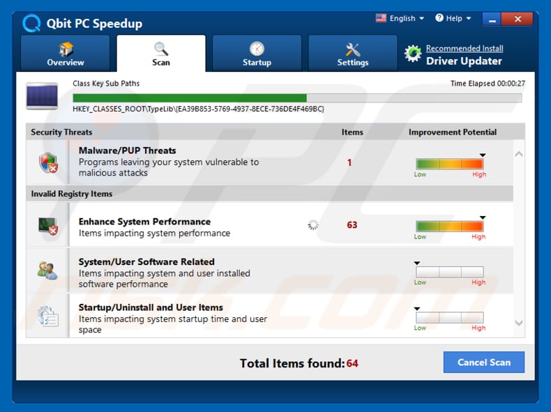 qbit pc speedup unwanted application