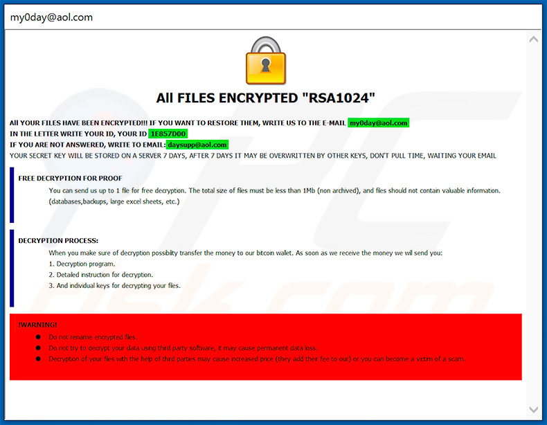 0day decrypt instructions