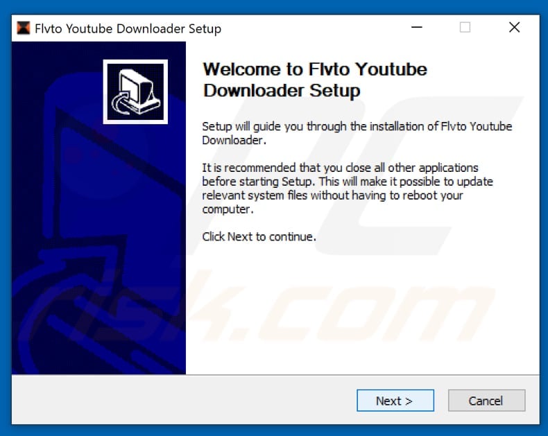 Flvto Youtube Downloader installation setup