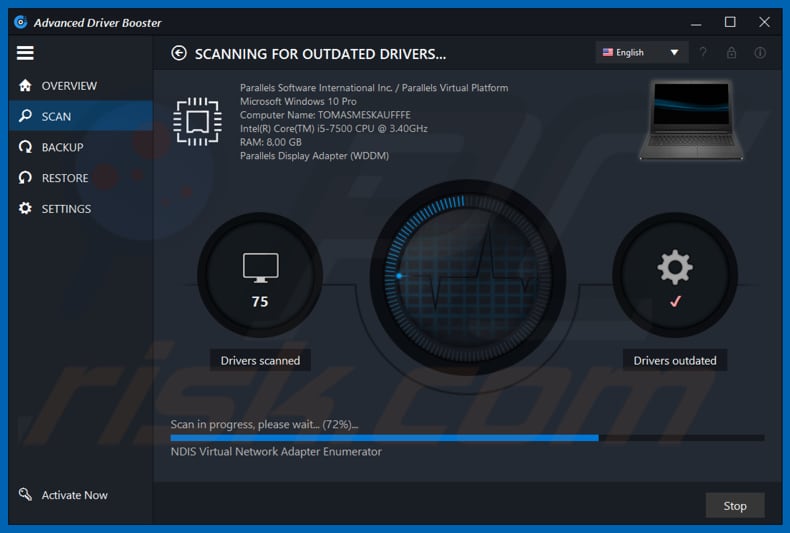 Advanced Driver Booster unwanted application