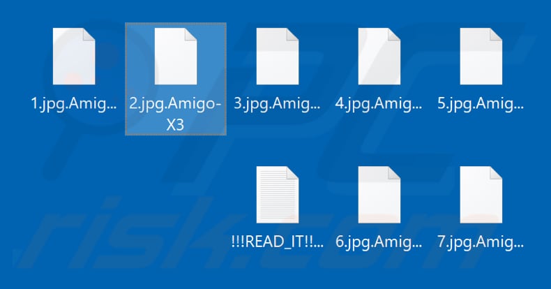 Files encrypted by Amigo X-3