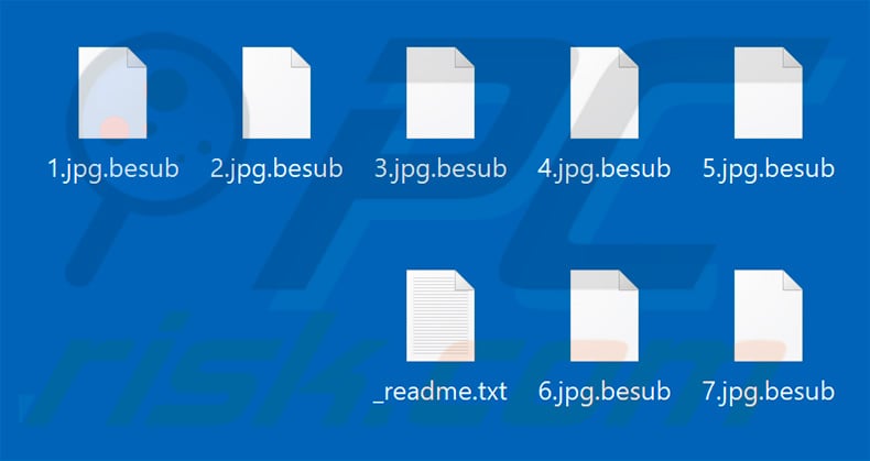 Files encrypted by Besub