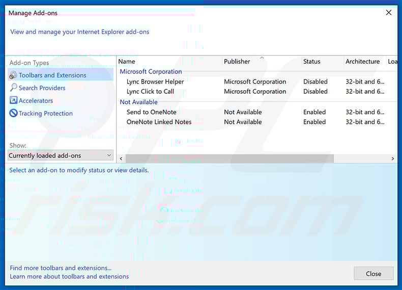 Removing search.hfastloginemailnow.com related Internet Explorer extensions