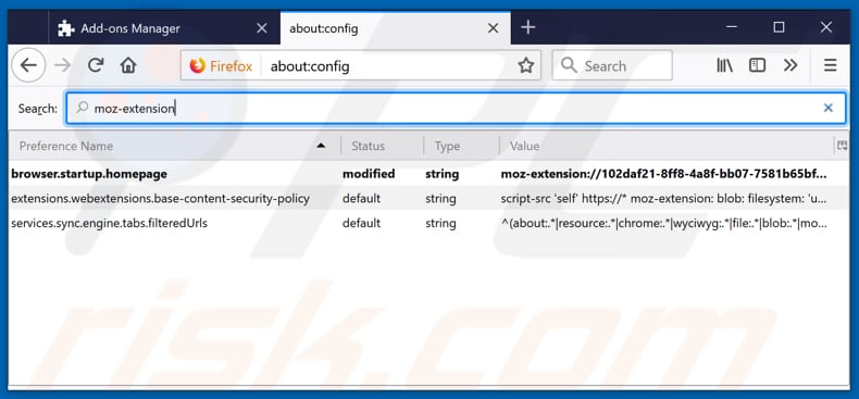 Removing search.hfasttologin.com from Mozilla Firefox default search engine