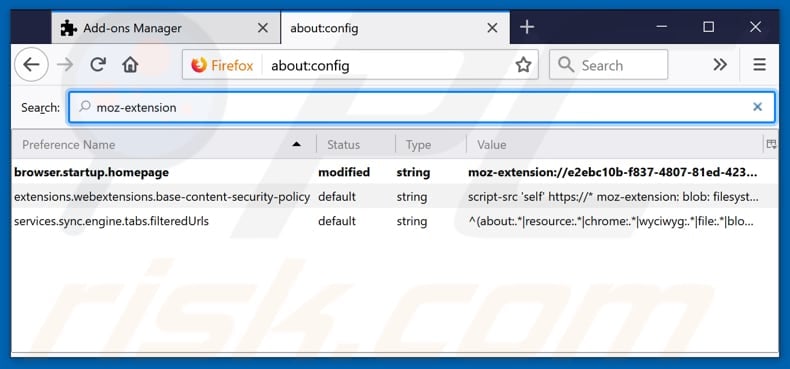 Removing search.hgetcouponsforfree.com from Mozilla Firefox default search engine