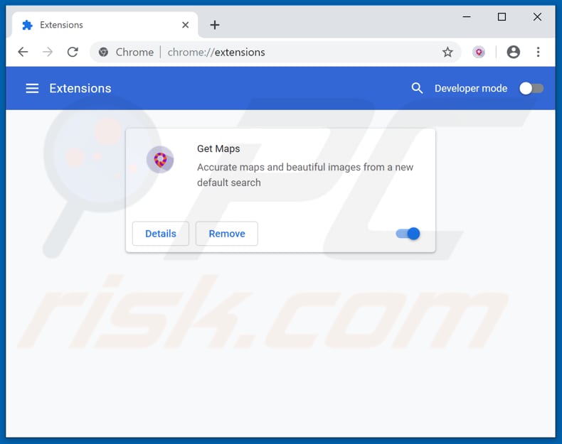 Removing feed.get-maps.com related Google Chrome extensions