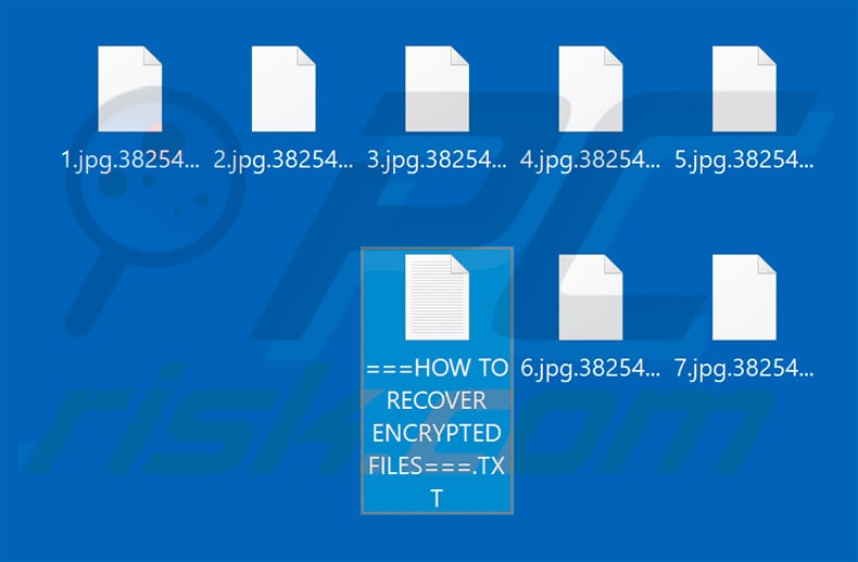 Files encrypted by Ghost (Jamper)