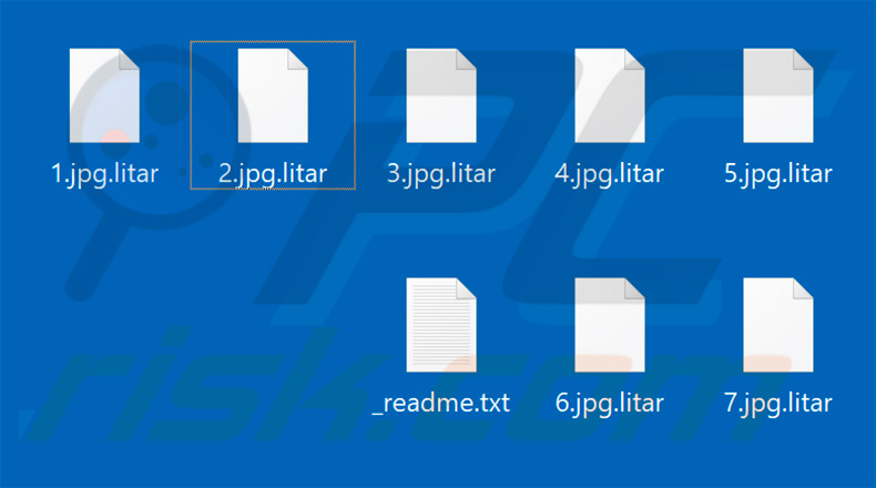 Files encrypted by Litar
