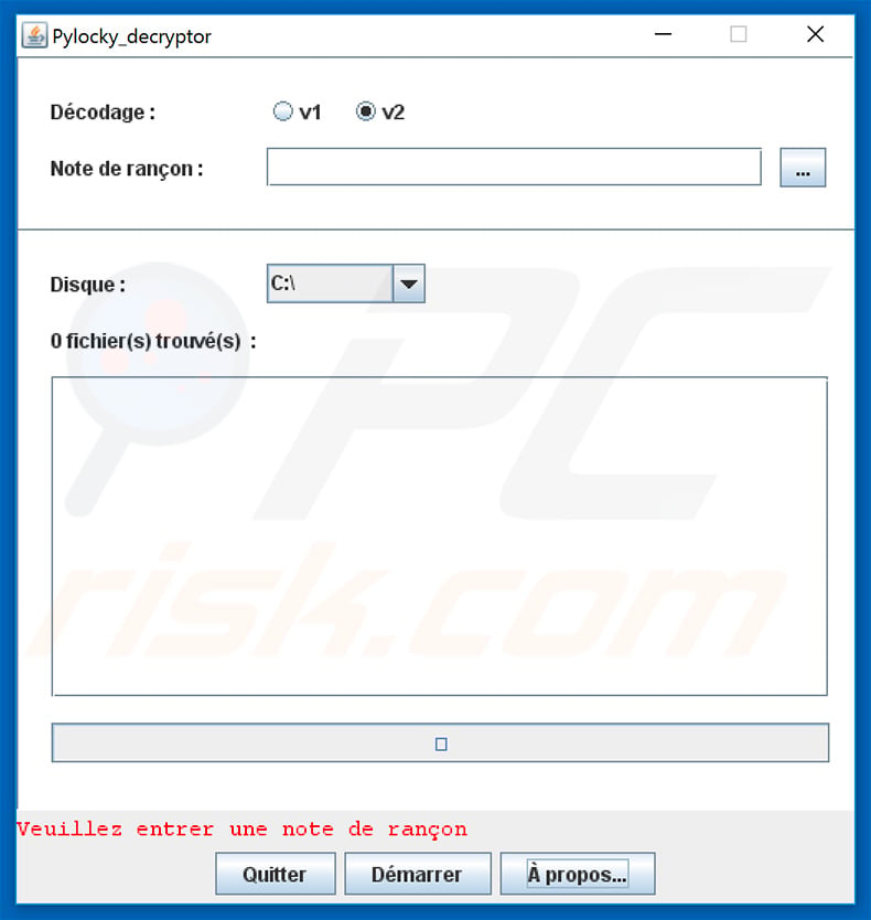 Locky Imposter (PyLocker) decrypter by French Ministry of Interior