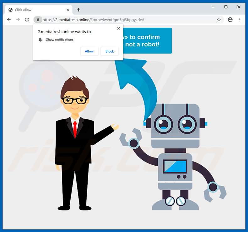mediafresh[.]online pop-up redirects