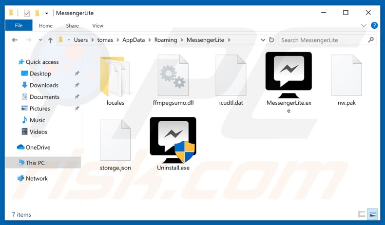 messengerlite folder