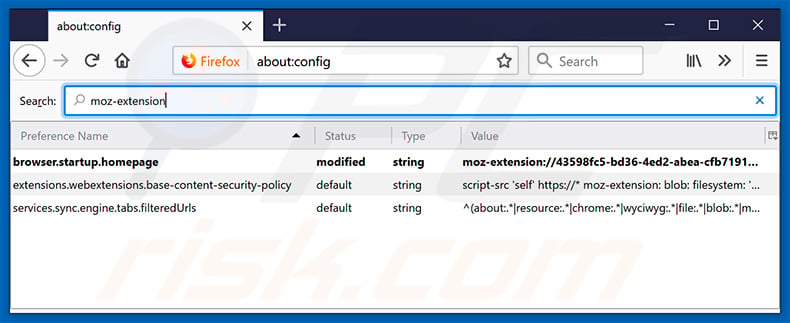 Removing search.hmyformssuite.com from Mozilla Firefox default search engine