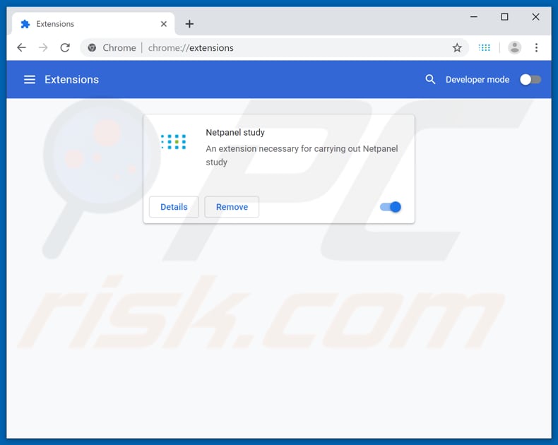 Removing rogue extensions from Google Chrome step 2
