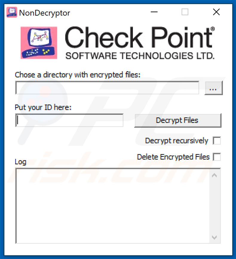 Non ransomware decrypter by Check Point