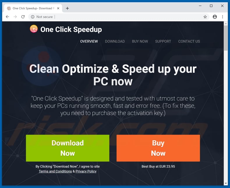 one click speedup download website 