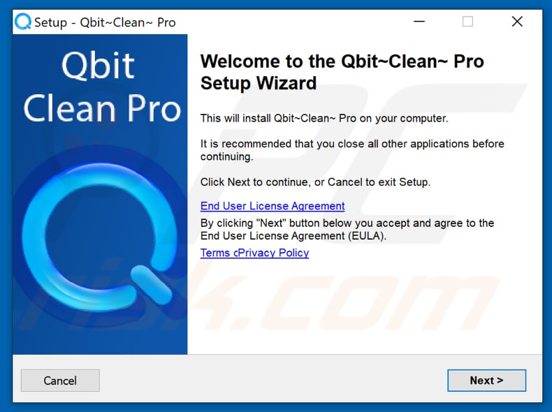 QBIT Clean Pro installation setup